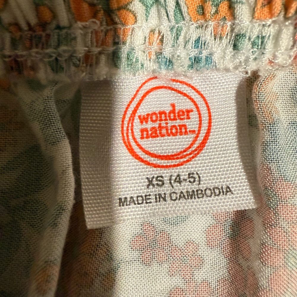 Wonder Nation Multicolor Floral Dress - Picture 3 of 3